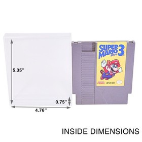 Acrylic Display Case for Nintendo Game Cartridges NES Premium UV Protection
