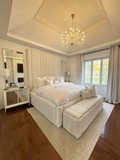Super Chunky Luxury High Panel Bed with/without Ottoman Gas Lift Storage!!!