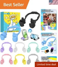 Colorful 2-Pack Thumbs Up Phone Stand – 360° Rotating Holder for All Devices