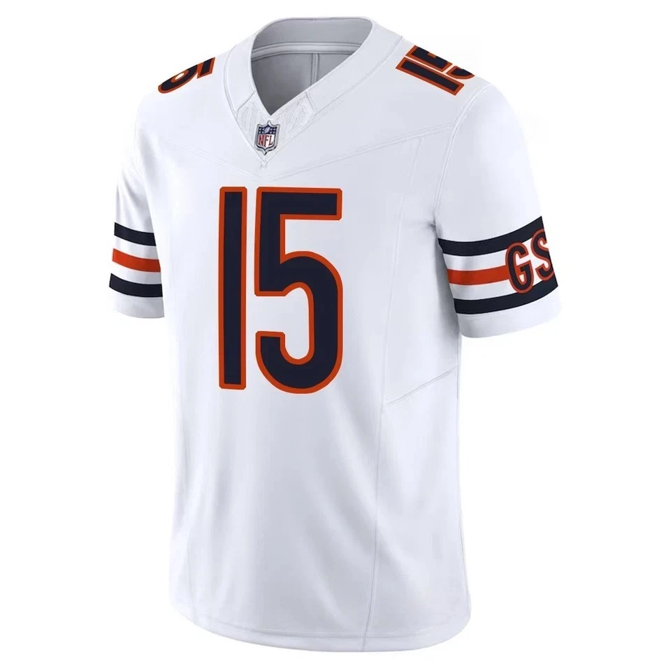 Men's/Youth Bearss #15 Rome Odunze White Limited Printed Jersey All Size