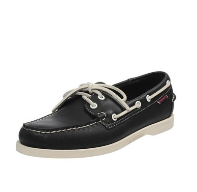 Sebago Docksides Portland - blaues Ledersegeln - Größe 40 [7 US 25,6cm] Schuhe