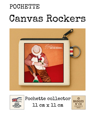 Gaëtan Roussel Pochette Canvas Rockers 11x11 cm Sammler