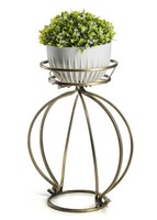 Howhomely Blumenhalter PflanzenstäNder 38X28X54 Cm BlumenstäNder Schwarz Gold