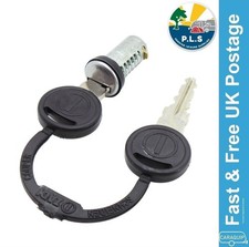 Vecam Replacement Door Lock Barrel c/w 2 Keys Caravan Motorhome - PO387