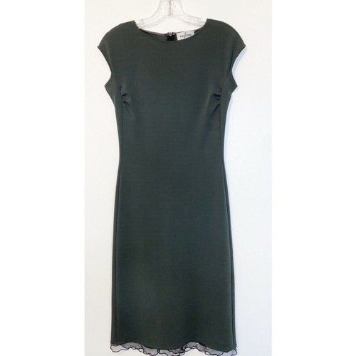 Valentino Boutique / Miss V, Vintage Valentino Miss V Gray Pencil Dress Small