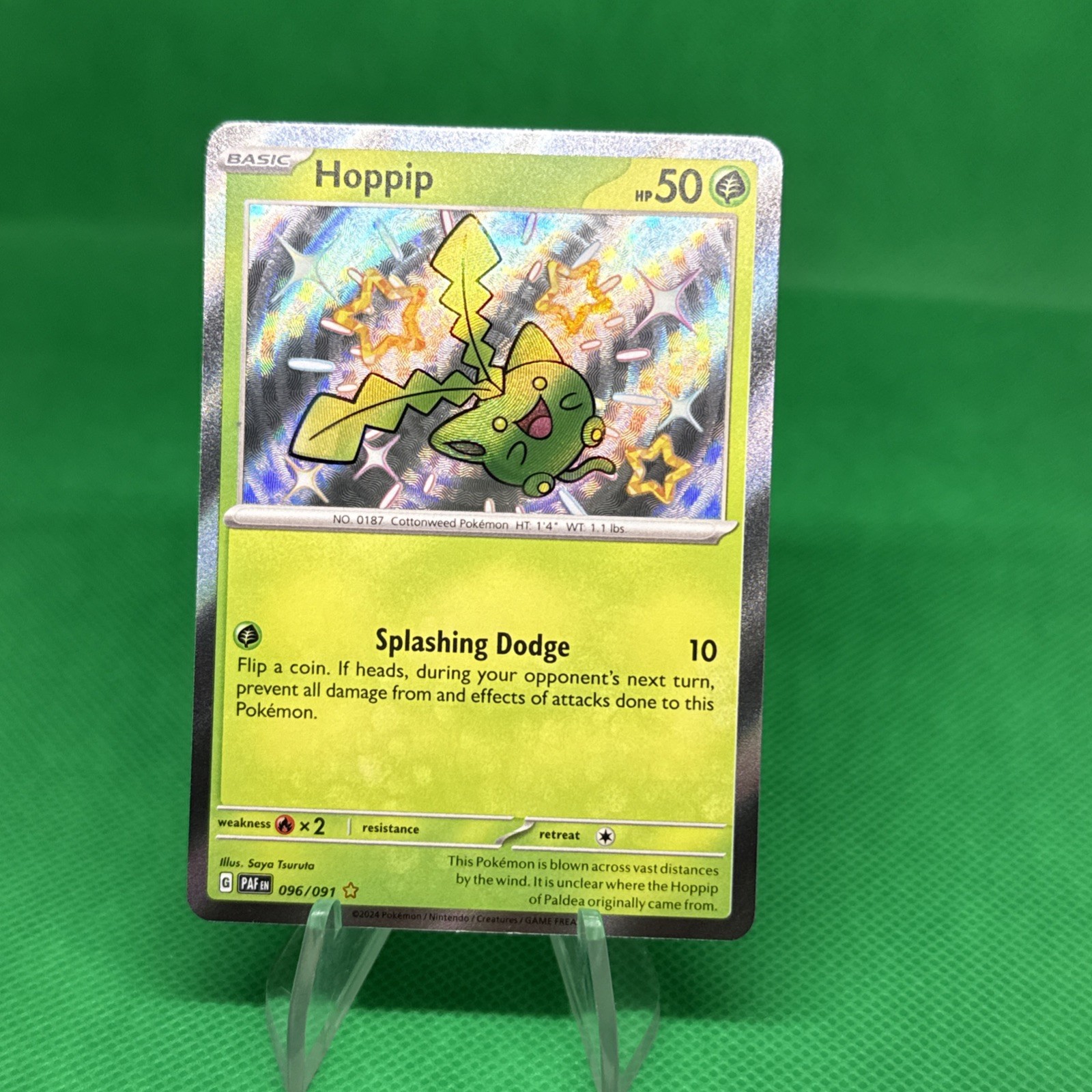 Hoppip 096/091 - Shiny Rare - NM - Paldean Fates - Pokemon TCG