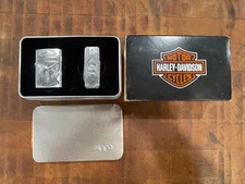 Zippo Harley Davidson Lighter + Knife Gift Set Kit #366 w/ Original Sleeve & Tin