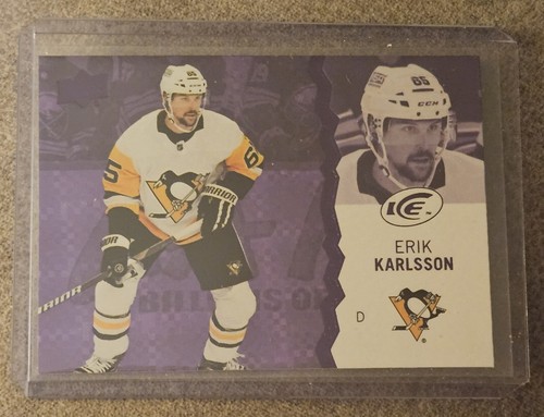 2023-24 Upper Deck Ice Erik Karlsson Purple #1 - Pittsburgh Penguins