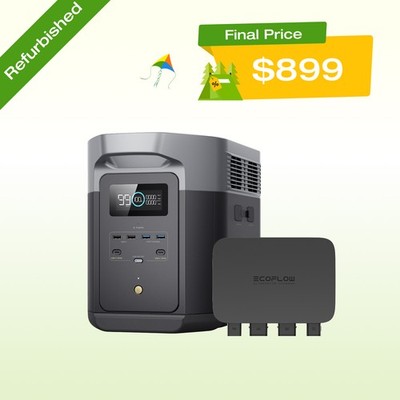 EcoFlow 800W Alternator Charger with Power Station Certified Refurbished