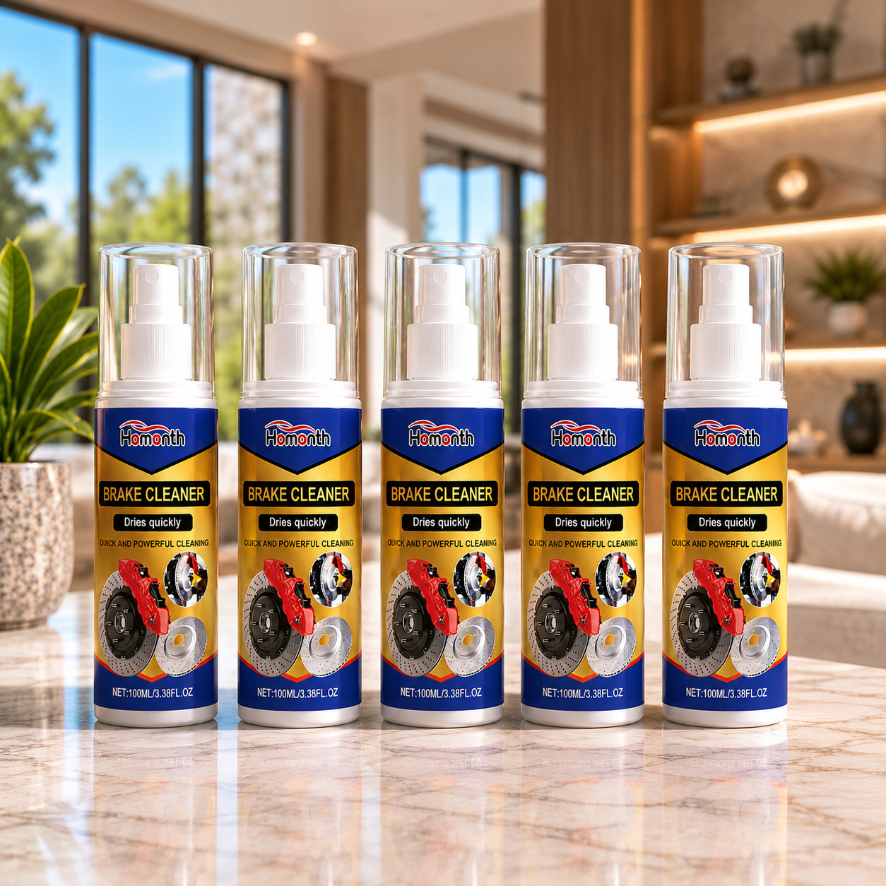 Nettoyant frein spray auto lubrifiant et antirouille pour disque de frein et étrier