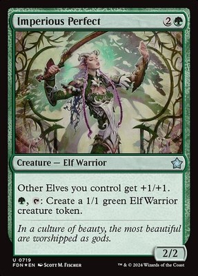 Imperious Perfect 719 U Foil FDN MTG NM