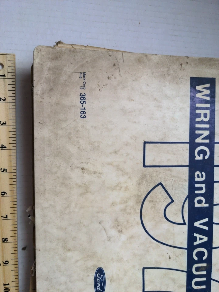 Libro de diagramas de cableado Ford 1973 OEM Mustang Cougar Torino Lincoln Bronco Binder  Foto 3 de 4