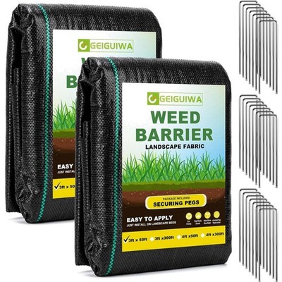 High Permeability Weed Barrier Fabric 3ftx100ft - Eco-Friendly for Gardens