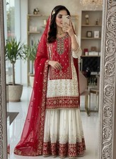 Pakistani Salwar Kameez Ready To Wear Suit Wedding Party Bollywood Eid Dress New