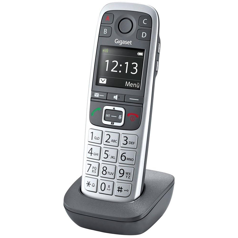 Téléphone senior sans fil E560HX combiné DECT à grandes touches blanc