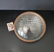 Ancienne lentille/ verre pour lampe ou  feu de chemin de fer Holophane 5133/10°