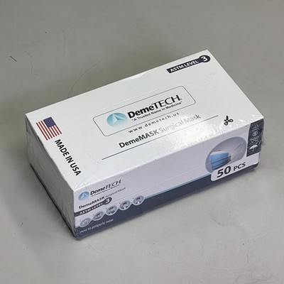 DEMETECH (50 PACK) DemeMASK Surgical Mask ASTM Level 3 Protective DT-MSK-003
