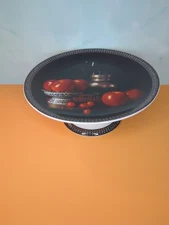 Bernardaud Limoges Jean Claude Chauray "Pommes" 5.5" Footed Plate