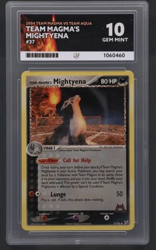 Pokémon TCG : POP 1! ‘04 TEAM MAGMA VS TEAM AQUA - TEAM MAGMA’s MIGHTYENA ACE 10