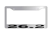 Chrome License Plate Frame 26.2 Auto Accessory