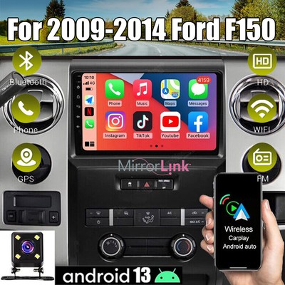 Android 13 Apple Carplay GPS Navi For 2009-2014 Ford F150 Car Stereo Radio