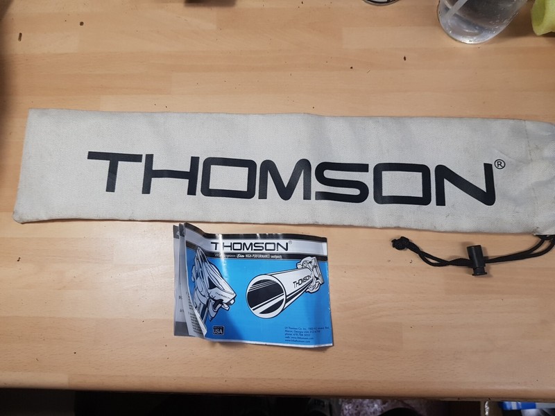 Thomson Elite Seatpost Bag 50cmX12cm Cloth Cream White Mountain Bike MTB XC DH
