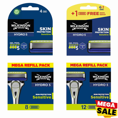 Wilkinson Hydro5 Skin Protection Sensitive Klingen Auswahl 4-24er Blister & OVP