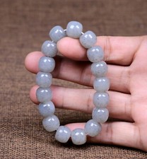 Certified100% Natural  Hetian  jade Bracelets 和田白玉，青花，实物非常非常漂亮！