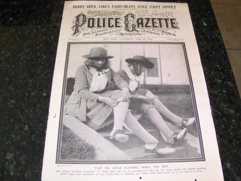 1922 JUNE 10 THE NATIONAL POLICE GAZETTE MAGAZINE - PILLORY - TUNNEY - B 5743