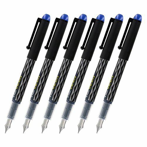 Pilot Varsity Disposable Medium Point Fountain Pens, Blue Ink Pack of 6 NEW - Picture 1 of 1