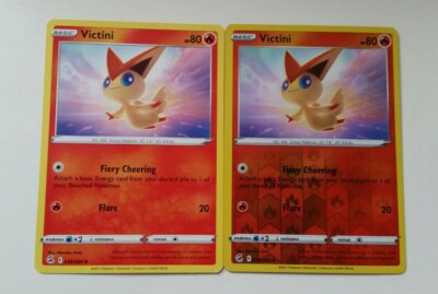 2x Pokémon TCG Fusion Strike: Victini (036/264) - Uncommon - Near Mint 