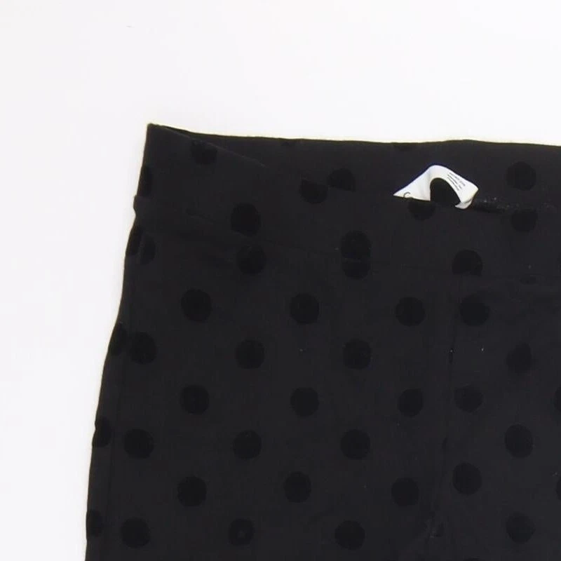Pantalones de jegging Marks and Spencer negros con lunares viscosa talla 12-13 años Foto 3 de 4