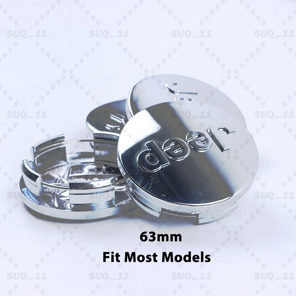 Wheel Center Caps For Grand Cherokee Liberty 2.48 inch Gloss Chrome Wheel Decor Foto 2 de 2