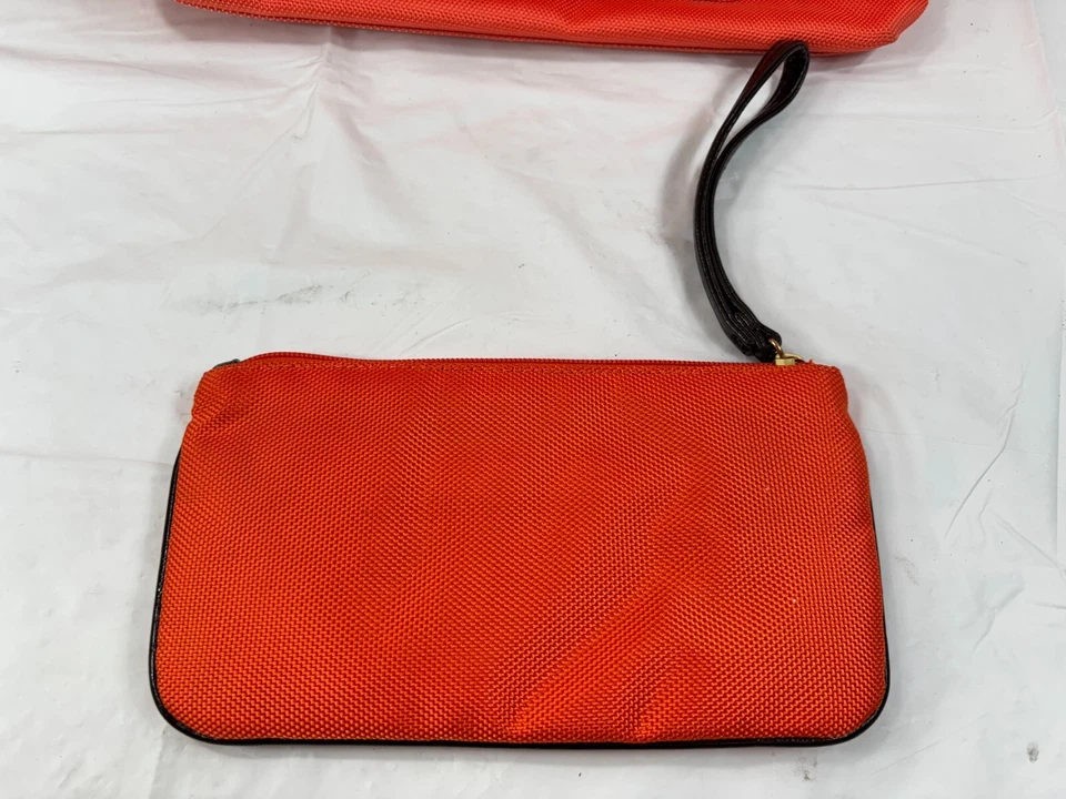 Bolso de Mano SR Cuadrado Sondra Roberts Grande Reversible Naranja con Bolsa Muñequera Foto 4 de 4