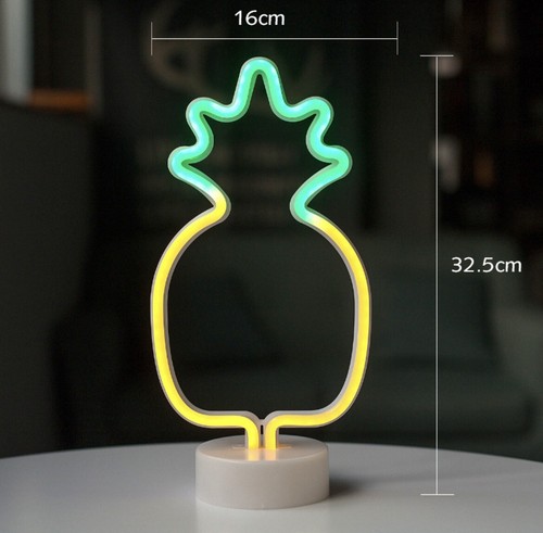 Ananas Neon LED Schild - Soft Glow Nachtlicht für Sommer Deko - Bild 2 von 6