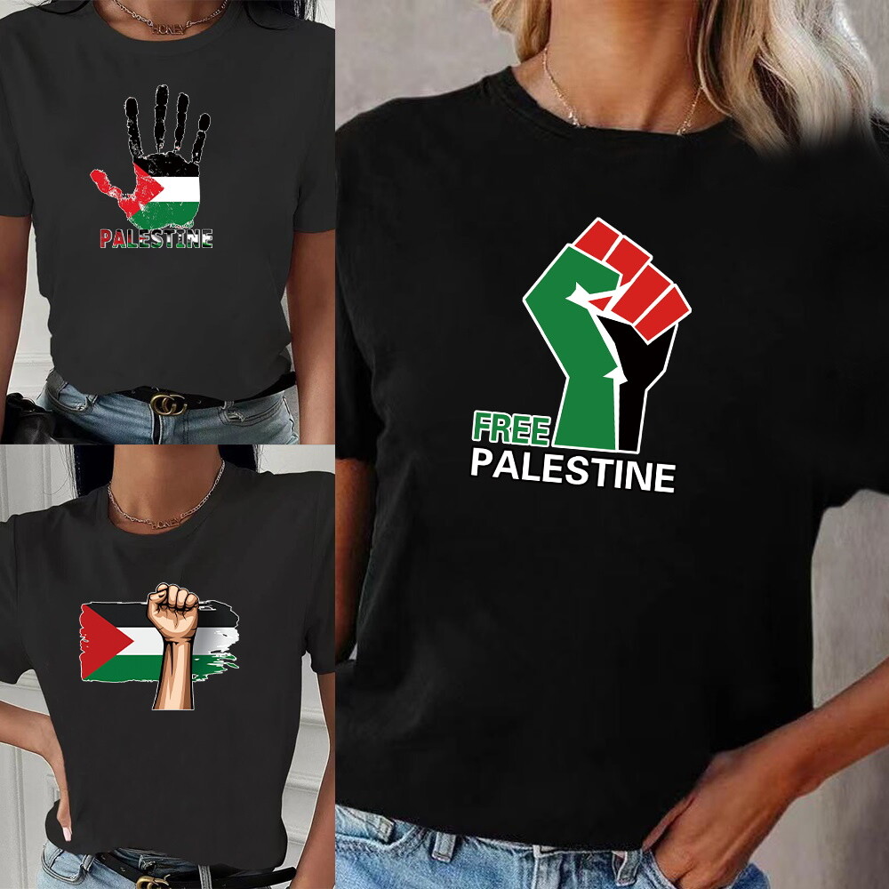 T-shirt Palestina Libera Bandiera Di Gaza Liber - Foto 2