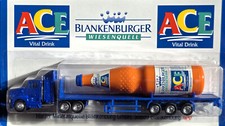 Selten! Sammel Werbetruck Blankenburger Wiesenquell ACE Tieflader OVP 1:87 Blau