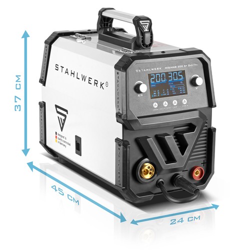 STAHLWERK welding machine MIG MAG 200 ST Digital IGBT shielding gas inverter wit - Picture 6 of 16