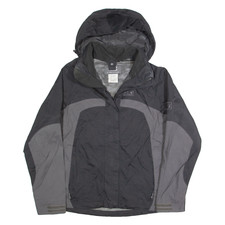 Veste De Pluie Femme JACK WOLFSKIN Grise À Capuche UK 8