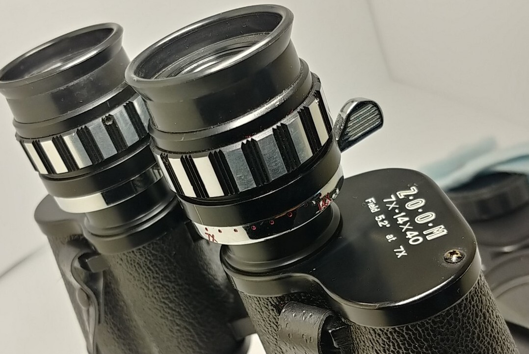 シナモンさん　2点　4-14 Vintage Super Zenith ZOOM 7x-14x40 Binoculars w/Case Made in Japan