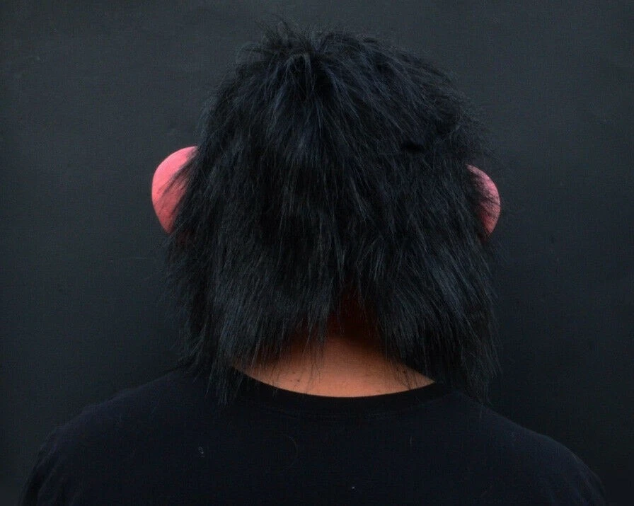 Mono Halloween Máscara Mono Gorila Realista con Pelo Adulto Foto 4 de 4