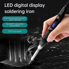 80W Adjustable Temp Soldering Iron LED Digital Electronics Welding Solder Tool