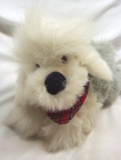 VINTAGE 1992 Dakin CUTE SHAGGY DOG W/ BANDANA 12" Plush STUFFED ANIMAL Toy
