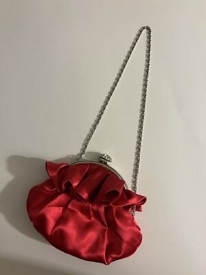 Lulu Townsend Vintage Red Evening Bag Shoulder Clutch