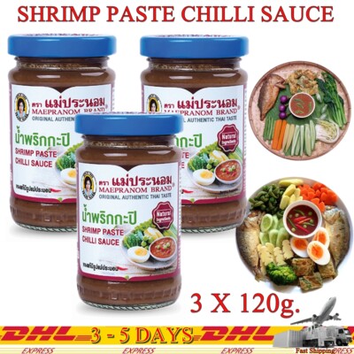 Shrimp Paste Chilli Sauce Original Ready to Cook Thai Test Maepranom Brand