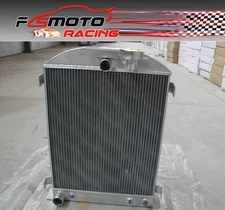 3ROW Aluminum Radiator For 1932 32 Ford Chopped Ford V8 Hi-Boy Grill SHORTER AT