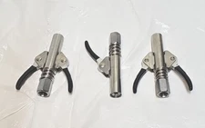 3x Grease Gun Couplers Handle High Pressure Quick Release Oil Nozzles New