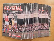 Arsenal Home & Away Programmes 1980/81 - Select from the drop down menu