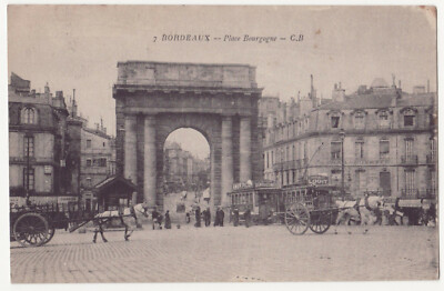 CPA 33 BORDEAUX Place Bourgogne Pubs Amer Picon, Benediktinerlikör und Schokolade