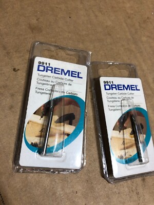 DREMEL TUNGSTEN CARBIDE HIGH SPEED CUTTER # 9911 LOT OF 2x